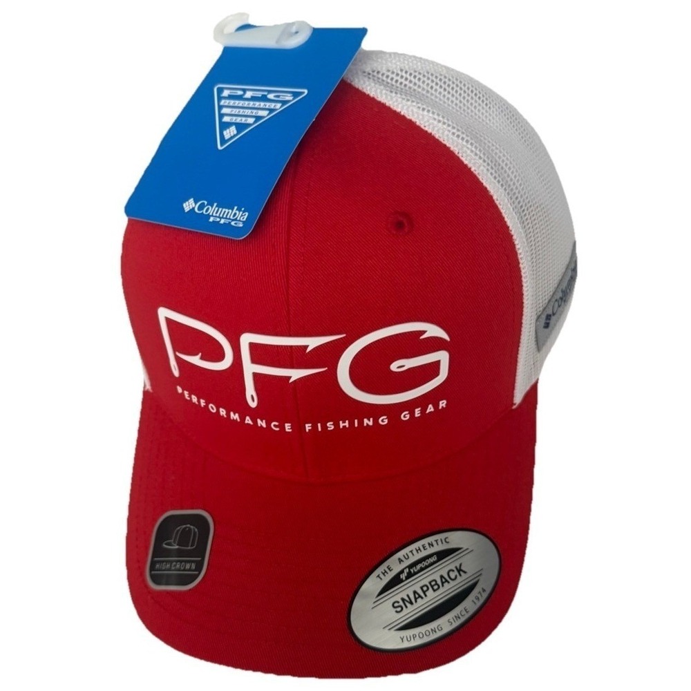 Columbia Unisex's Mesh Snap Back Hat PFG Hooks Ball Cap Fishing Snapback O/S NW